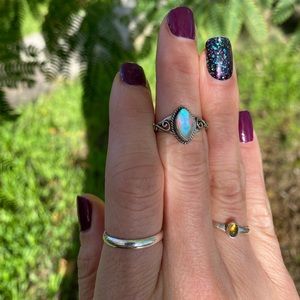 Angel Aura Quartz Ring size 6.75